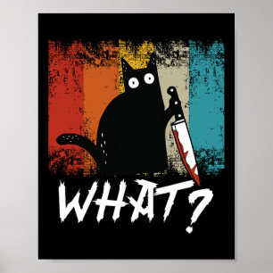 Póster Camisas De Gato Retro Para Mujeres Hombres Chicas 