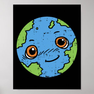 Póster Camisas de la Tierra del planeta lindo 22 de abril