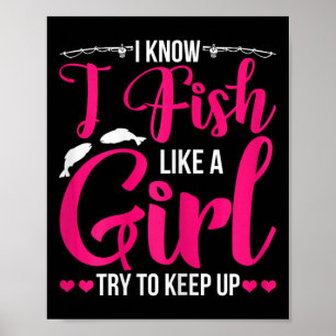 Póster Camisas De Pesca Para Chicas Pescado B Pescado 1