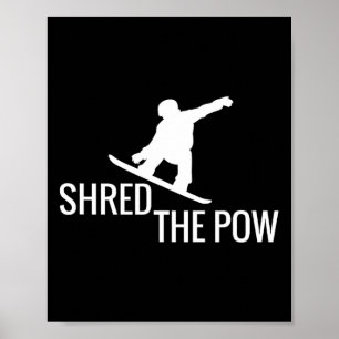 Póster Camisas De Snowboard En Camiseta De Snowboard Arro