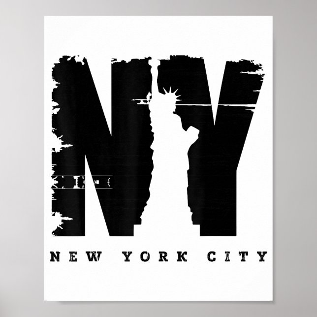 Póster Camisas de té estilo Nueva York, Nueva York (Frente)
