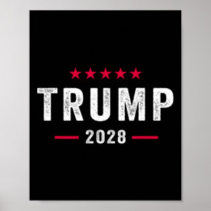 Póster Camisas de Trump 2028 votan a Donald Trump 28