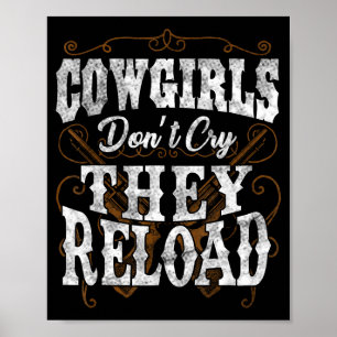 Póster Camisas de Vaquero No Lloran Recargan