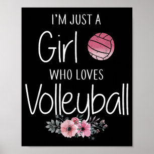 Póster Camisas De Voleibol Para Las Adolescentes Chicas