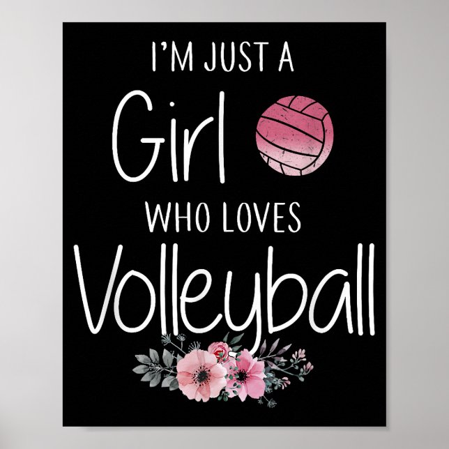 Póster Camisas De Voleibol Para Las Adolescentes Chicas (Frente)