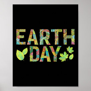 Póster Camisas del Día de la Tierra Tiradas Día de la Tie