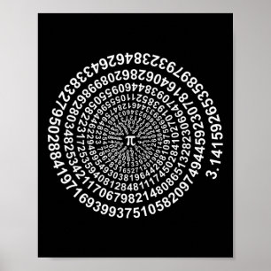 Póster Camisas Pi Math Espiral