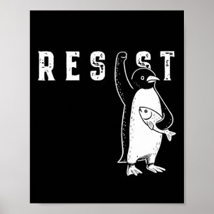 Póster Camisas pingüinas resistentes al activismo pingüin
