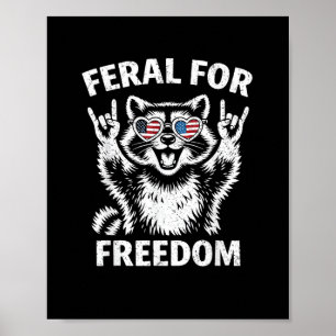 Póster Camiseta 4 de Julio Libertad Patriótico Hombres Mu