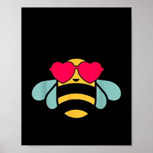 Póster Camiseta abeja Niñas Abejorro Amable Niños Pequeño
