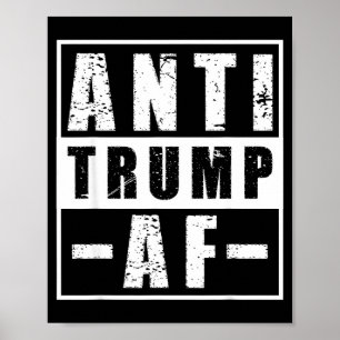 Póster Camiseta anti trump af atrevida humor político lib