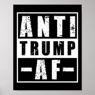 Póster Camiseta Anti Trump Af Valiente Humor Político Lib