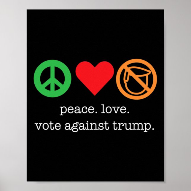 Póster Camiseta Antitrump Increíble Para Demócratas  (Frente)
