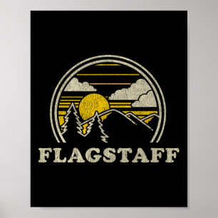 Póster Camiseta Az De Flagstaff Arizona Vintage De Montañ