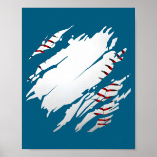 Póster Camiseta Béisbol Béisbol