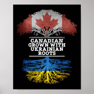 Póster Camiseta Canadiense Creado Con Raíces Ucranianas 