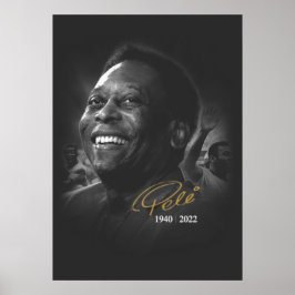 Póster Camiseta Cartão Postal Pelé - 1940-2022