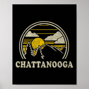 Póster Camiseta Chattanooga Tennessee Tn Vintage Senderis