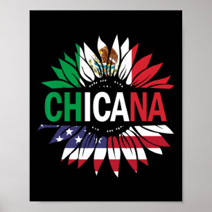 Póster Camiseta Chicana Hombres Mujeres Niños Chicas Chic