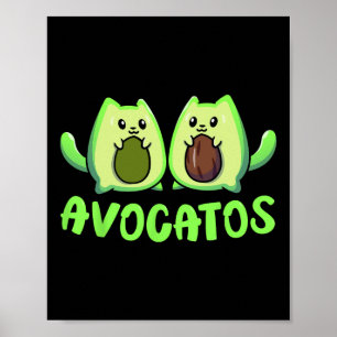 Póster Camiseta Cinco De Mayo Divertida Meow Avogato Gato