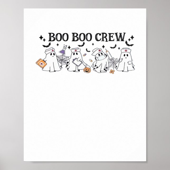 Póster camiseta clásica de boo Boo Crew Halloween (Frente)