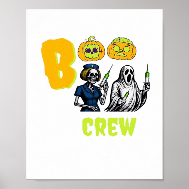 Póster Camiseta Clásica De Boo Crew (Frente)