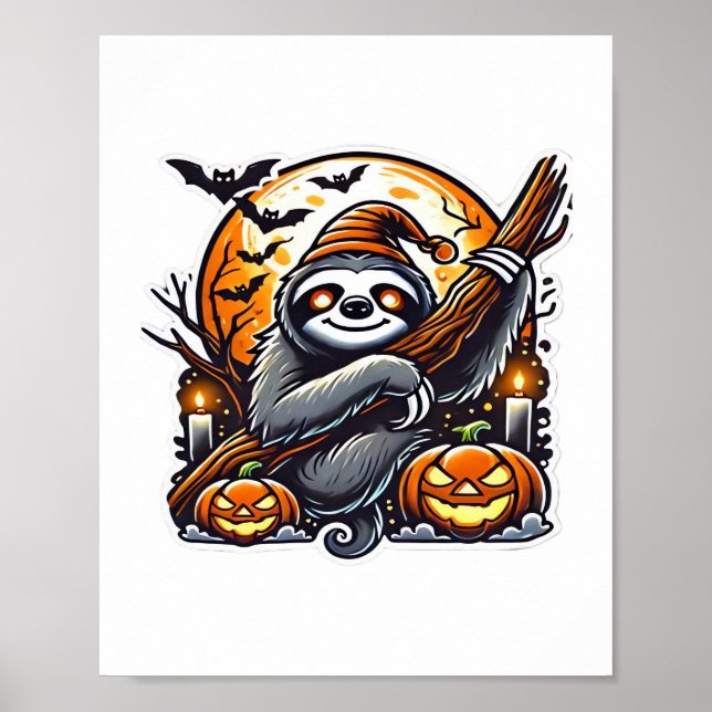 Póster Camiseta Clásica de Halloween (Frente)