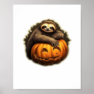 Póster Camiseta clásica de Halloween con temática eslovac