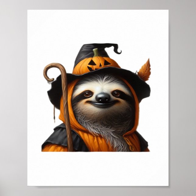 Póster Camiseta clásica Sloth Halloween (Frente)