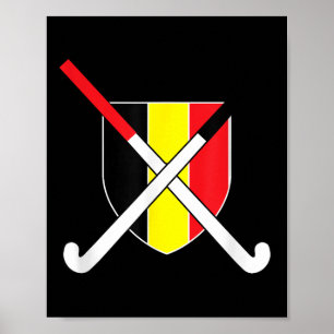 Póster Camiseta Clic Flag Be Belgique de Hockey sobre Hie