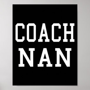 Póster Camiseta Coach Nan Fútbol Personalizado Equipo de 