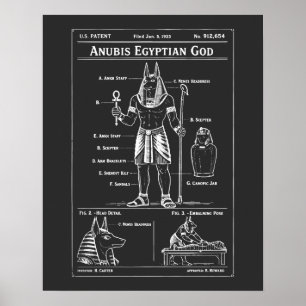 Póster Camiseta con icono de plano de Anubis