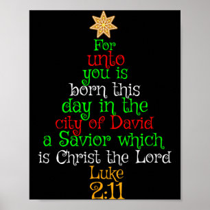 Póster Camiseta Cristiana De Navidad Para Ti Ha Nacido Un
