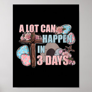 Póster Camiseta cristiana para mujeres Mucho puede pasar 
