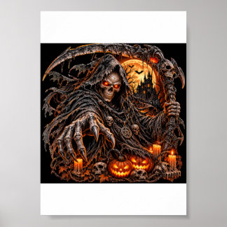 Póster Camiseta Dark Sorcerer – Halloween Shadow Master