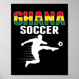 Póster Camiseta de aficionados de fútbol de Ghana - Orgul