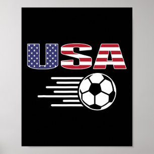 Póster Camiseta de aficionados de fútbol orgullosos de Am