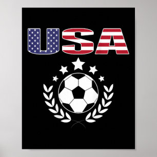 Póster Camiseta de aficionados de fútbol orgullosos de Am