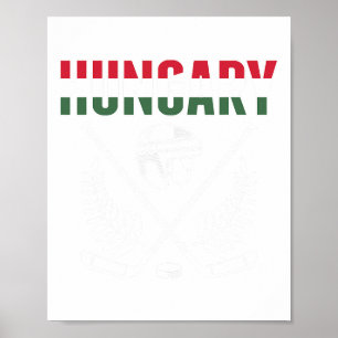 Póster Camiseta de aficionados de hockey sobre hielo de H