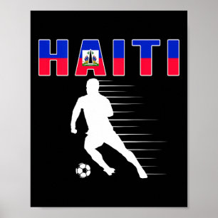 Póster Camiseta de aficionados del fútbol de Haití - band