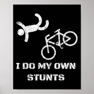 Póster Camiseta de amante de bicicletas - Hago mis propio