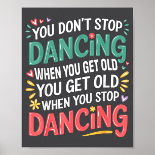 Póster Camiseta de amante del baile para bailarines Uni-a