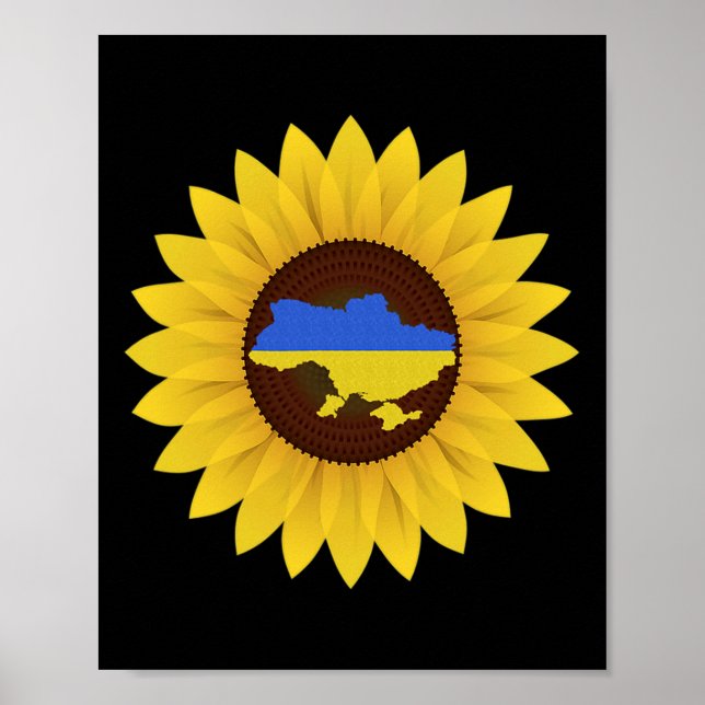 Póster Camiseta de apoyo a Ucrania  (Frente)