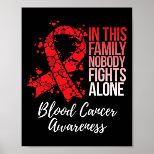 Póster Camiseta de Apoyo Familiar Conciencia del Cáncer d
