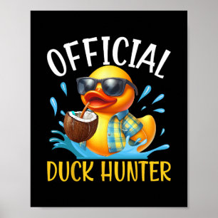 Póster Camiseta de barco de crucero de pato divertido caz