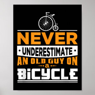 Póster Camiseta De Bicicleta Para Ciclismo Del Abuelo Cit