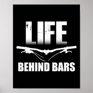 Póster Camiseta de Ciclismo de Montaña - Life Behind Rs H