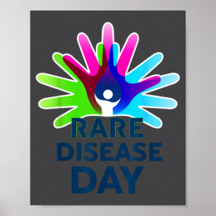 Póster Camiseta de Conciencia de Enfermedades Raras - Día