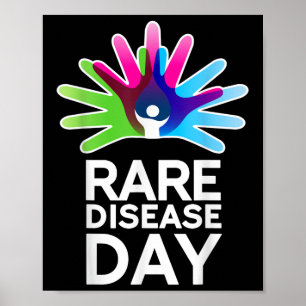 Póster Camiseta de Conciencia de Enfermedades Raras - Día