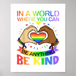 Póster Camiseta de Conciencia de Igualdad Arcoíris Orgull